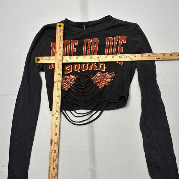 Windsor Grunge Cut Out Fitted Lightweight LongSleeve Size Medium - Picture 3 of 5